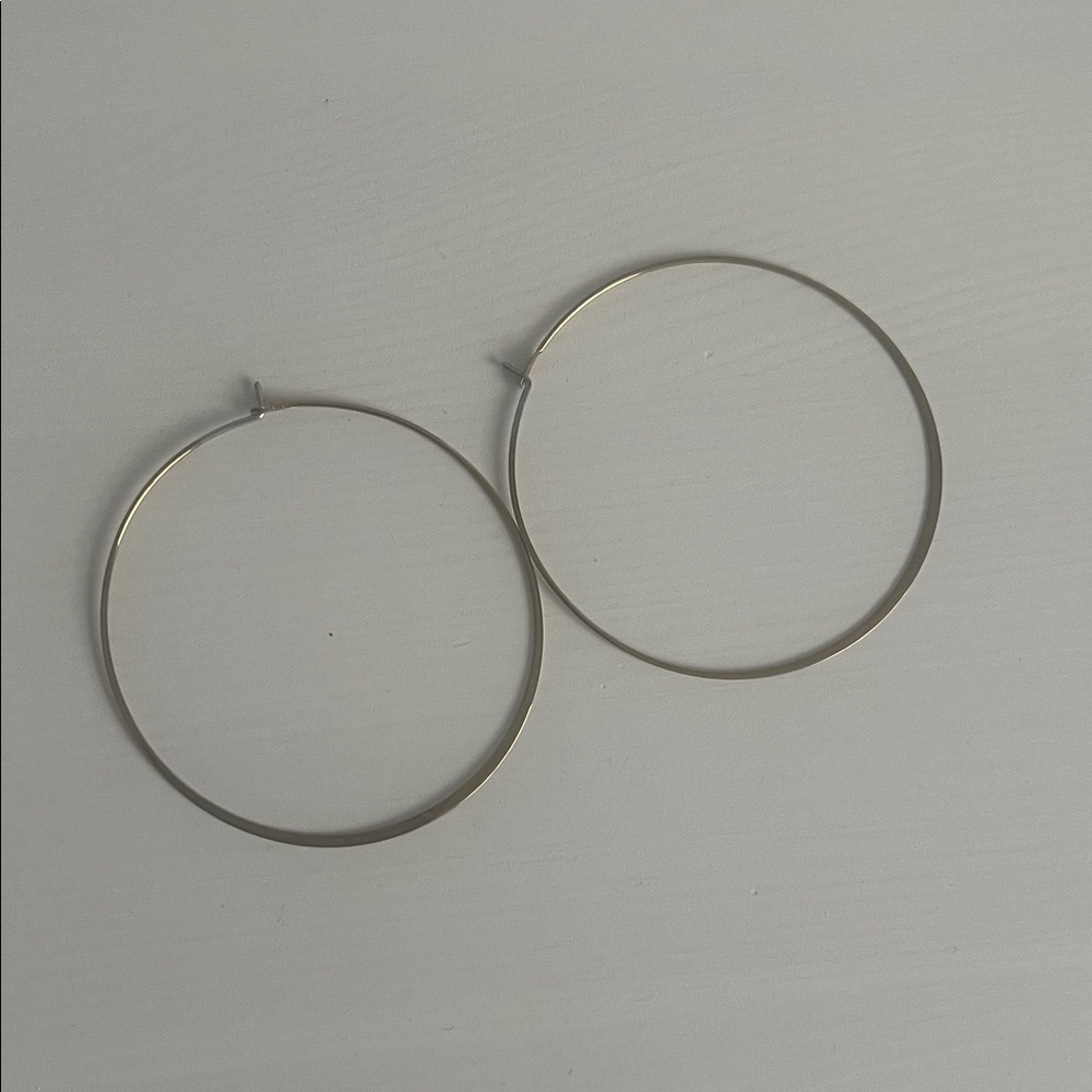 Gold toned Hoop Earrings